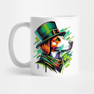 Harrier Dog Embraces Saint Patrick's Day Festivities Mug